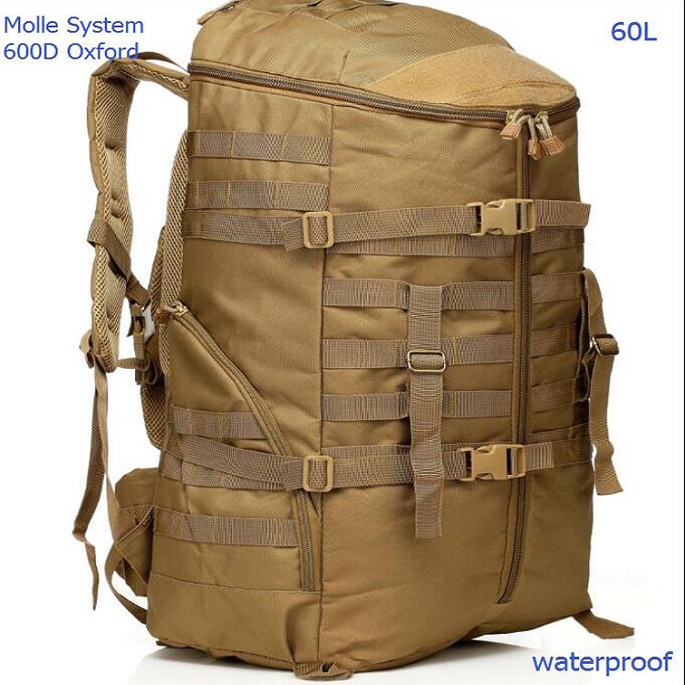 حقيبة ظهر NOVRA 65L MOLLE للمش - مراجعة Hiking Backpack Waterproof وسعره