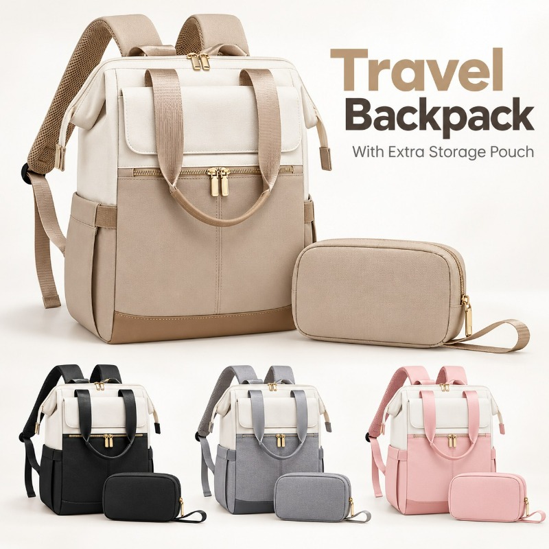 حقيبة ظهر عصرية كبيرة السعة لل - مراجعة Fashion Backpack Women وسعره