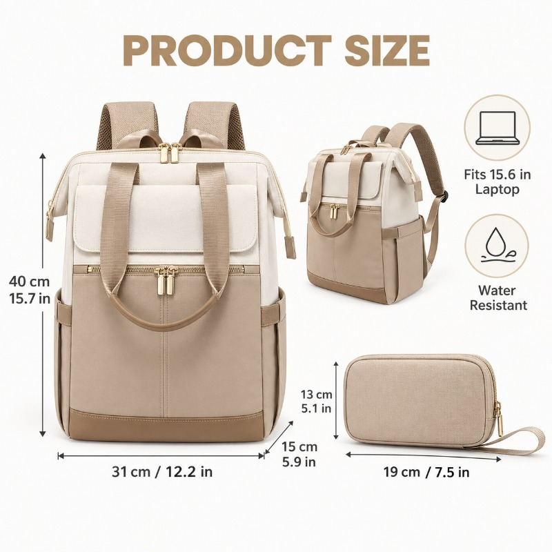 حقيبة ظهر عصرية كبيرة السعة لل - مراجعة Fashion Backpack Women وسعره