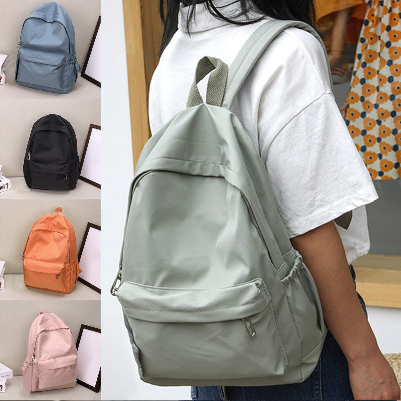 حقيبة ظهر نسائية بلون موحد، بس - مراجعة Canvas Backpack Casual وسعره